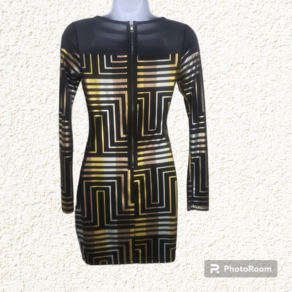 Bebe Addiction Bodycon Right Angle Dress Size Small - Picture 5 of 10